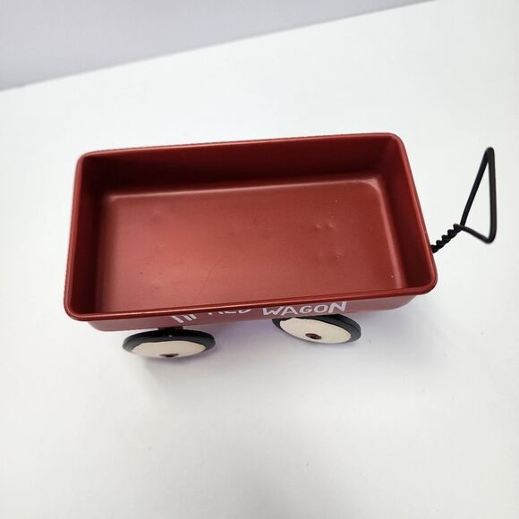 Metal Small Lil Red Wagon Table Decor - Picture 2 of 8
